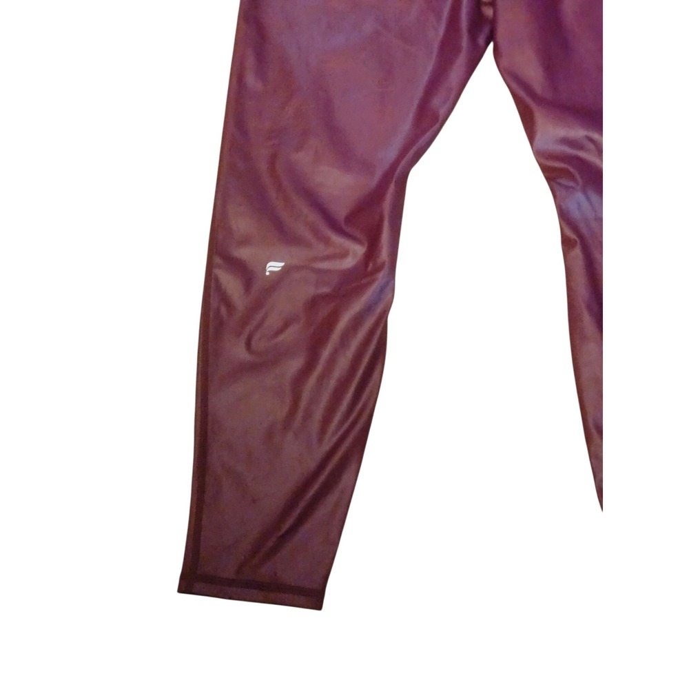 Fabletics Motion365+ Merlot Shine High Waisted Leggings Women's‎ Athleisure - Picture 2 of 5